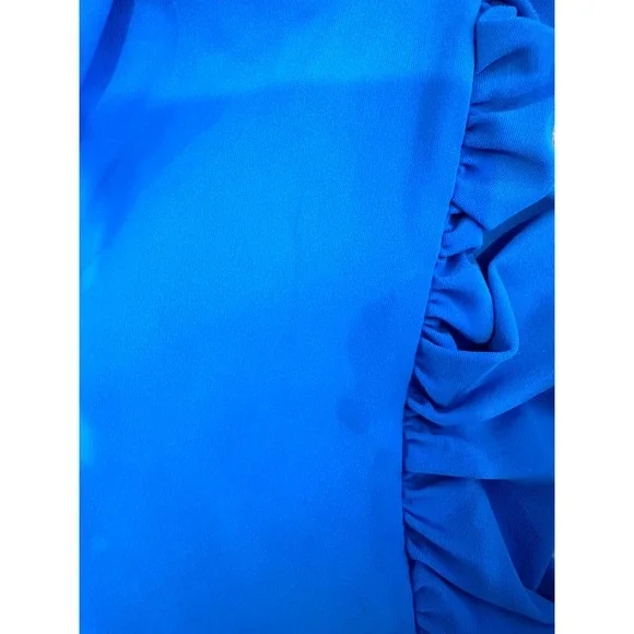 Elegant Blue Women's One Piece Swimsuit - Picture 10 of 10